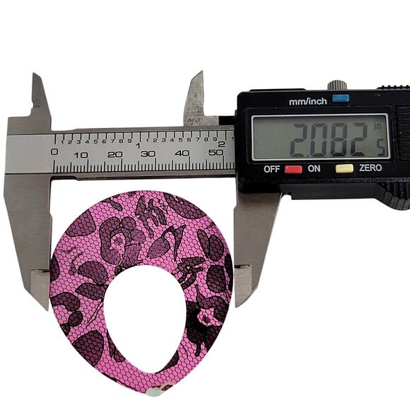 Pink Leopard Print Teardrop Earrings Lightweight Statement Y2K Retro, Gift Bag - Picture 6 of 8